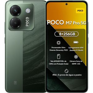 PARCELADO | Xiaomi POCO M7 Pro 5G 256GB 8GB/12GB RAM - Verde