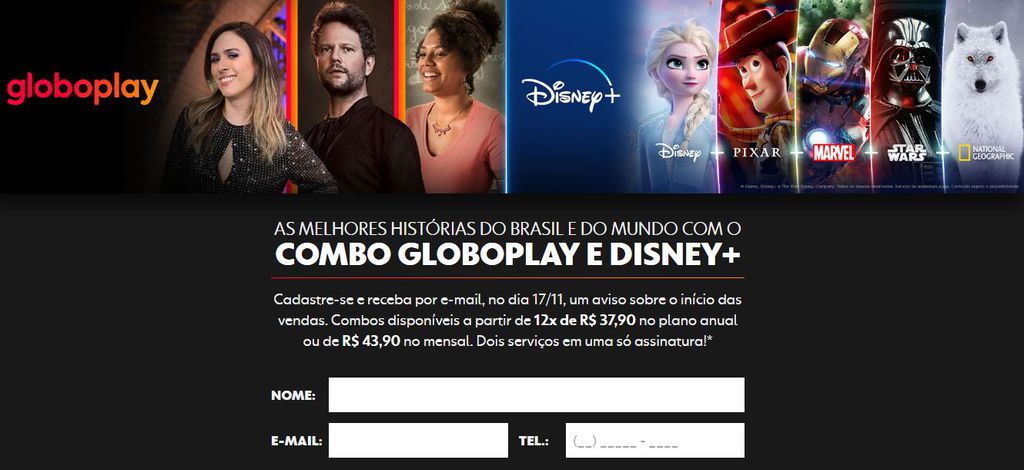 Globoplay e Disney+ anunciam parceria com combos inéditos para o Brasil