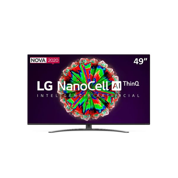Smart TV LG 49'' 49NANO81 Ultra HD 4K NanoCell IPS WiFi Bluetooth HDR Inteligencia Artificial ThinQAI Google Assistente Alexa IOT [CUPOM DE DESCONTO]