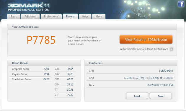 Benchmark Itautec Infoway W7730 Benchmark Itautec Infoway W7730