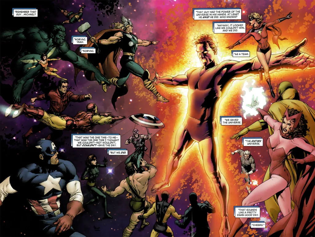 Korvac conseguiu o poder do universo e quase conseguiu controlar a existência (Imagem: Reprodução/Marvel Comics)