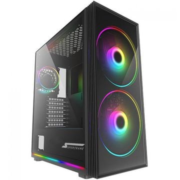 Gabinete Gamer SuperFrame Vortex, ARGB, Mid Tower, Vidro Temperado, E ...