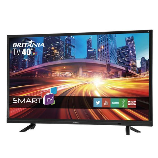 Smart TV Britânia Led 40" Full HD BTV40E21S no Shoptime