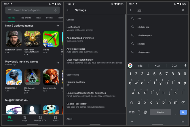 Google Play Store ganha modo escuro no Android 10 