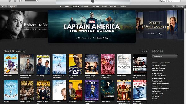 iTunes agora permite rodar filmes alugados em vários dispositivos