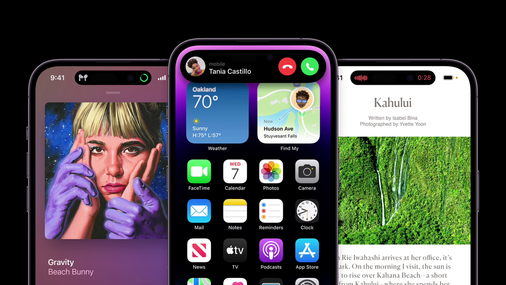 iphone ilha dinâmica