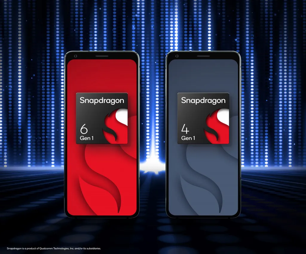 Além da nomenclatura renovada, os novos Snapdragon 6 e 4 Gen 1 prometem trazer recursos premium aos celulares mais básicos (Imagem: Qualcomm)