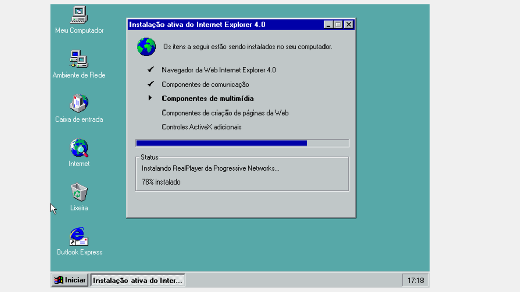Windows 95 em operação no VirtualBox (Imagem: Captura de tela/Bruno De Blasi/Canaltech)