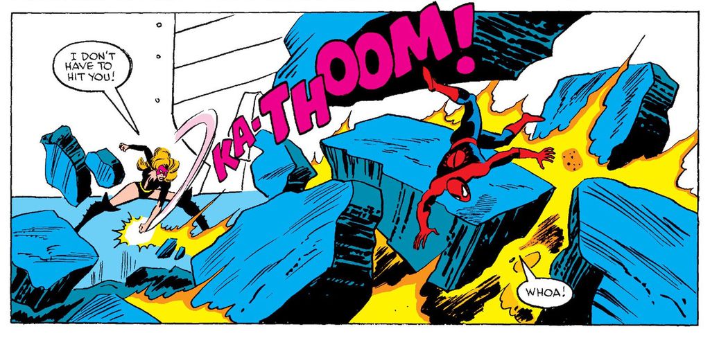Titânia também tem um histórico com o Homem-Aranha por causa de uma derrota em guerras Secretas (Imagem: Reprodução/Marvel Comics)