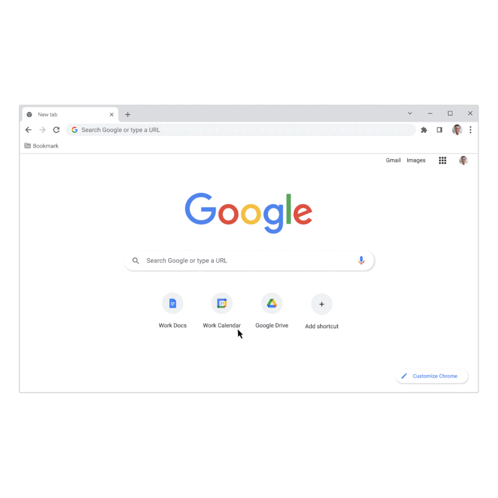 As opções de customização do Chrome foram expandidas (Imagem: Reprodução/Google)