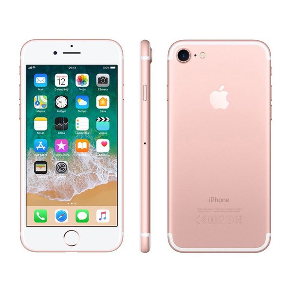 iPhone 7 Apple 32GB Ouro Rosa 4G Tela 4.7” Retina - Câm. 12MP + Selfie 7MP iOS 11 Proc. Chip A10