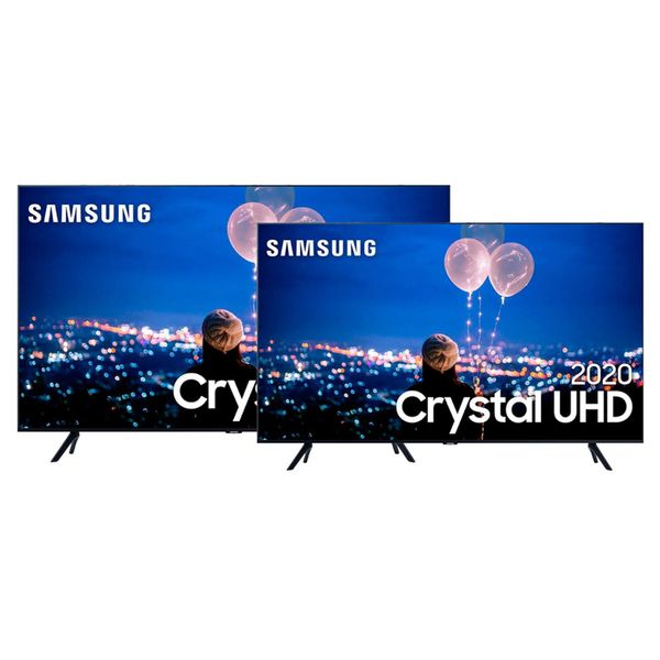 Samsung Smart TV 55'' Crystal UHD 55TU8000 4K + Samsung Smart TV 50" Crystal UHD 50TU8000 4K [CASHBACK]