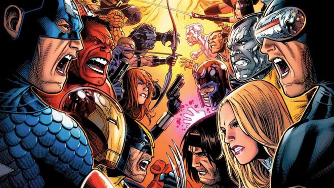 Os Vingadores vs. X-Men (Imagem: Marvel)