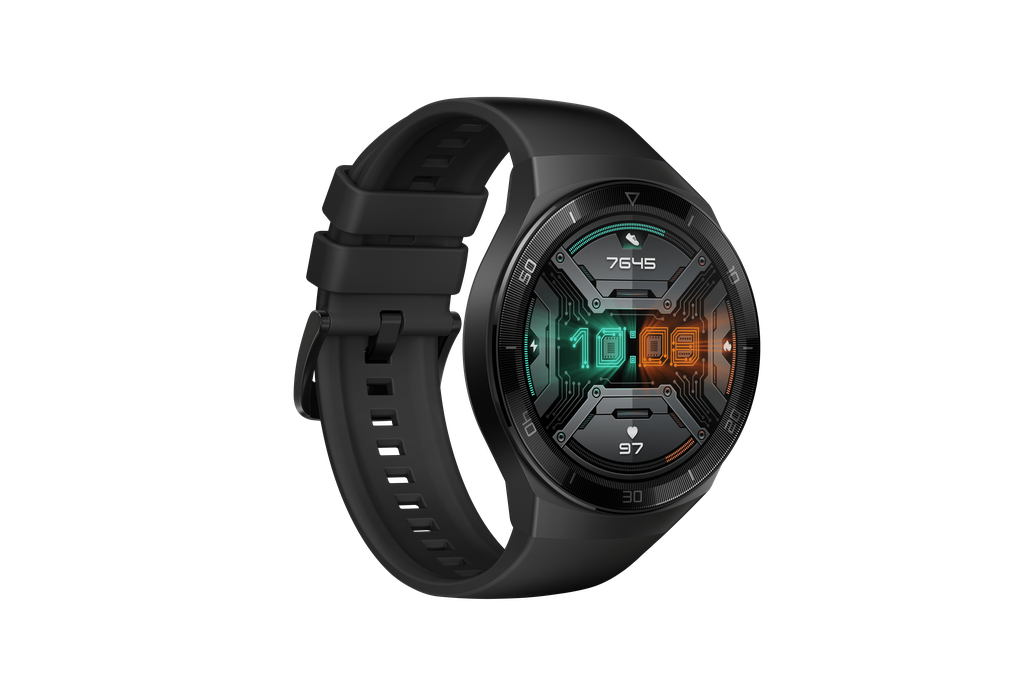 Moderno, o HUAWEI GT 2e quebra o paradigma de que relógios esportivos precisam ter design monótono (Imagem: HUAWEI)