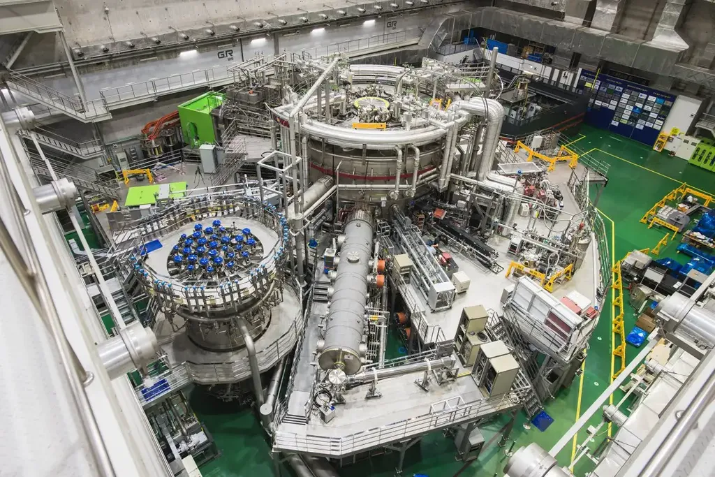 Reator experimental de fusão nuclear, munido de ímãs gigantes (Imagem: Reprodução/ Korea Institute of Fusion Energy)