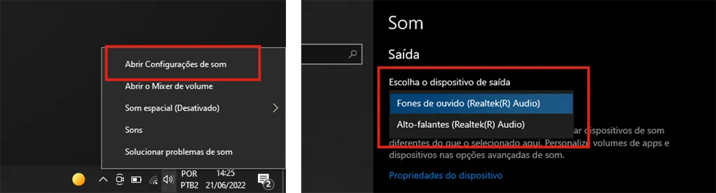 O procedimento leva mais etapas no Windows 10, exigindo o acesso às configurações do sistema, mas ainda é relativamente simples (Imagem: Renan da Silva Dores/Captura de tela)