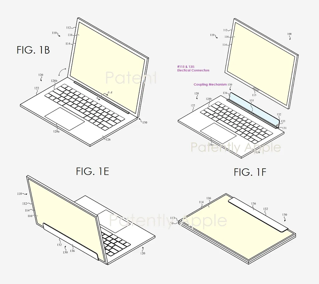 Apple pode lançar novo teclado para iPad que transforma tablet em notebook (Imagem: Reprodução/PatentlyApple)