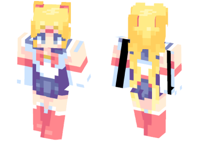 Skin de Sailor Moon em Minecraft (Imagem: Superminecraftskins.com)