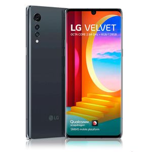 Smartphone Velvet Aurora Gray LG, com Tela de 6,8", 4G, 128GB e Câmera Tripla 48 MP + 8 MP + 5 MP - LMG910EMW.ABRAAY