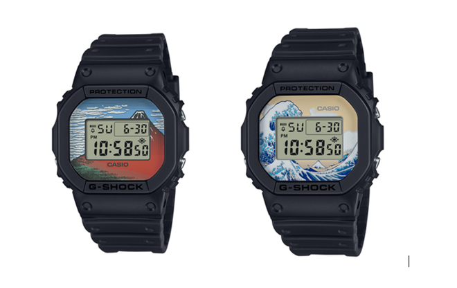 Relógio Casio DW-5600 Hokusai Edition 