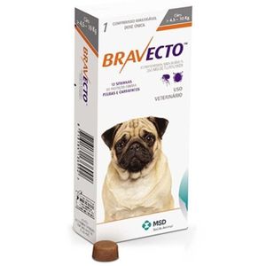 Bravecto Anti Pulgas E Carrapatos Para Cães De 4,5 A 10kg