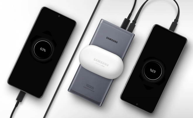 Powerbank mais potente poderá recarregar até três dispositivos simultaneamente (Foto: Reprodução/Samsung)