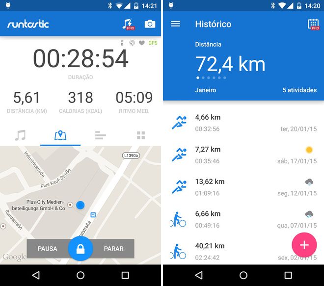 Apps para monitorar atividades físicas