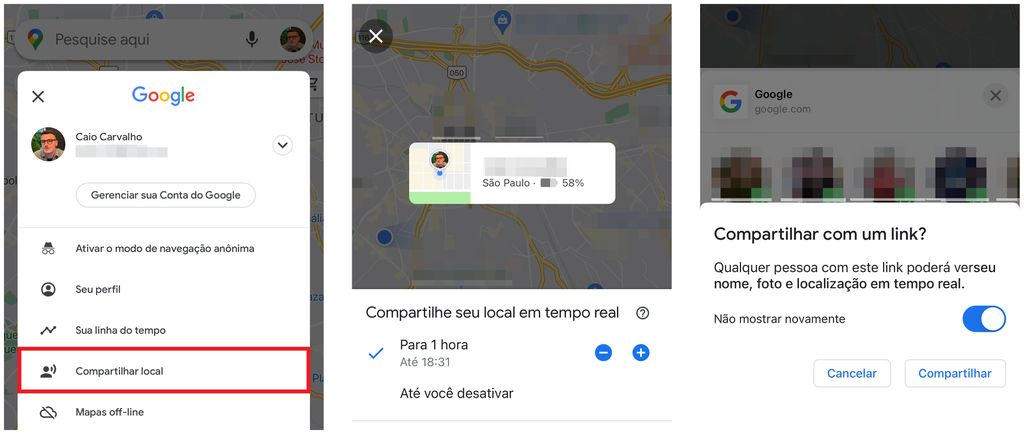 Como ativar a localização e rastrear celular pelo Google Maps