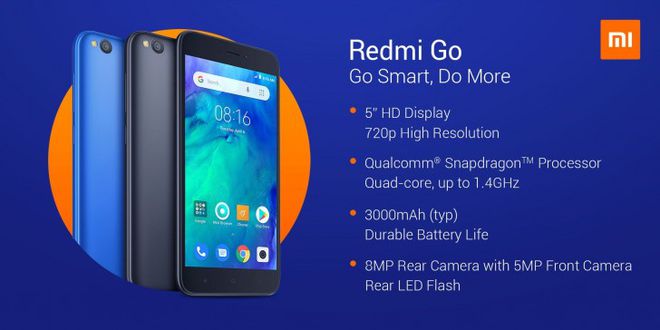 Redmi Go | Xiaomi anuncia seu primeiro smartphone com Android Go