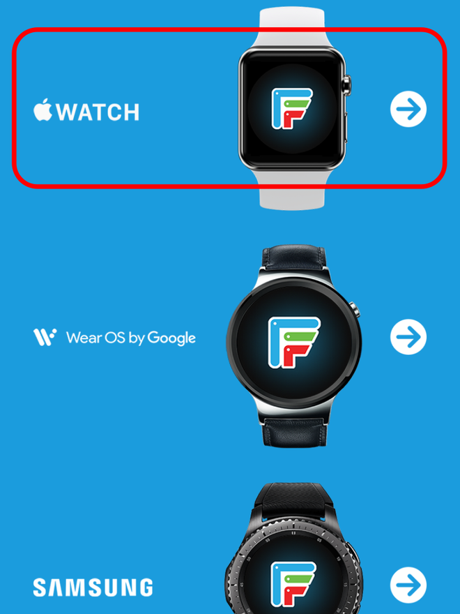 Selecione a opção de Apple Watch. Captura de tela: Lucas Wetten (Canaltech)