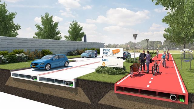 Cidade holandesa planeja criar estradas de plástico reciclado