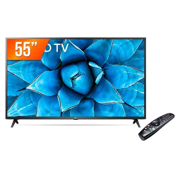 Smart TV LG 55´ 4K, UHD, Wi-Fi, Bluetooth, HDR, Inteligência Artificial ThinQ AI, Google Assistente, Alexa - 55UN731C0SC.BWZ