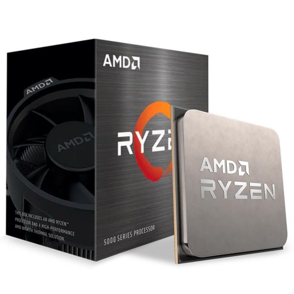 Processador AMD Ryzen 5 5600X, Cache 35MB, 3.7GHz (4.6GHz Max Turbo), AM4 [À VISTA]