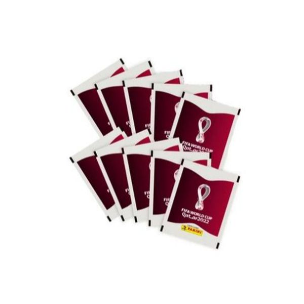 Copa do Mundo 2022, 10 Envelopes de Figurinhas, FIFA, World Cup Qatar 2022 - 004286KBBR10 [CUPOM]