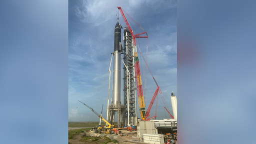 Starship e Super Heavy formam sistema de lançamentos mais alto do mundo