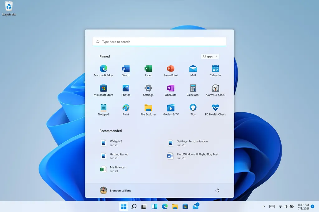A tela inicial do Windows 11 está em constante mudança (Imagem: Divulgação/Microsoft)