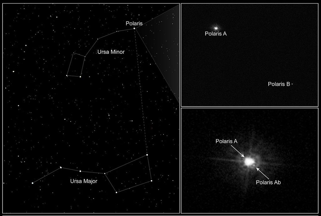 Polaris vista pelo Telescópio Hubble (Imagem: NASA/HST)
