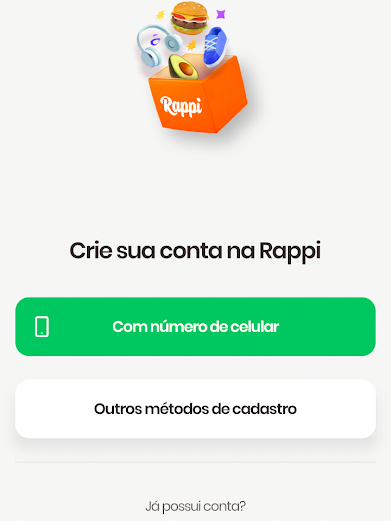 Abra o Rappi em seu celular (Imagem: André Magalhães/Captura de tela)