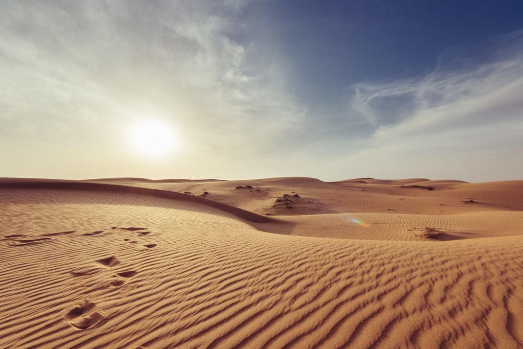 Desertos: frios à noite, quentes de dia (Imagem: Reprodução/Unsplash/Giorgio Parravicini)
