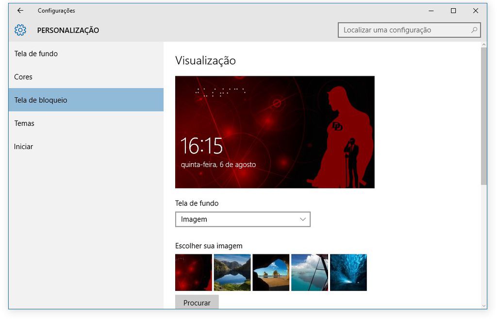 Como mudar a imagem da tela de bloqueio do Windows 10 - Canaltech