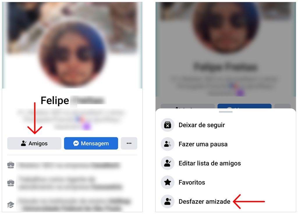 Veja como excluir amigos do Facebook (Captura de tela: André Magalhães)