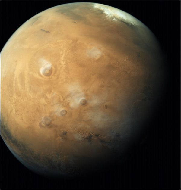 Imagem de Marte feita pela missão em 2017 (Imagem: Reprodução/ISRO/The Space Review)