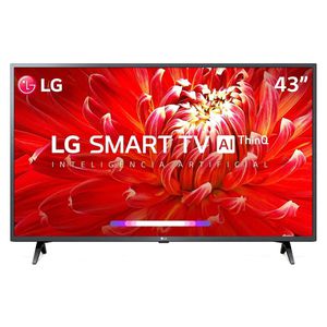 Smart TV 43´ Full HD LG, Conversor Digital, 3 HDMI, 2 USB, Wi-Fi, Bluetooth, HDR, ThinQ AI - 43LM6300PSB