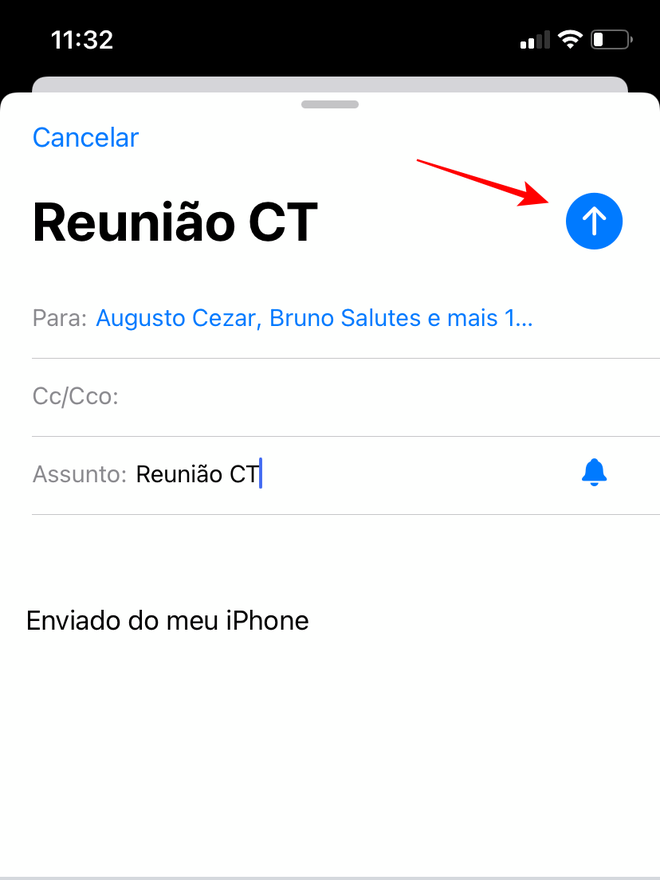 Envie a mensagem para as pessoas adicionadas no Mail - Captura de tela: Thiago Furquim (Canaltech)