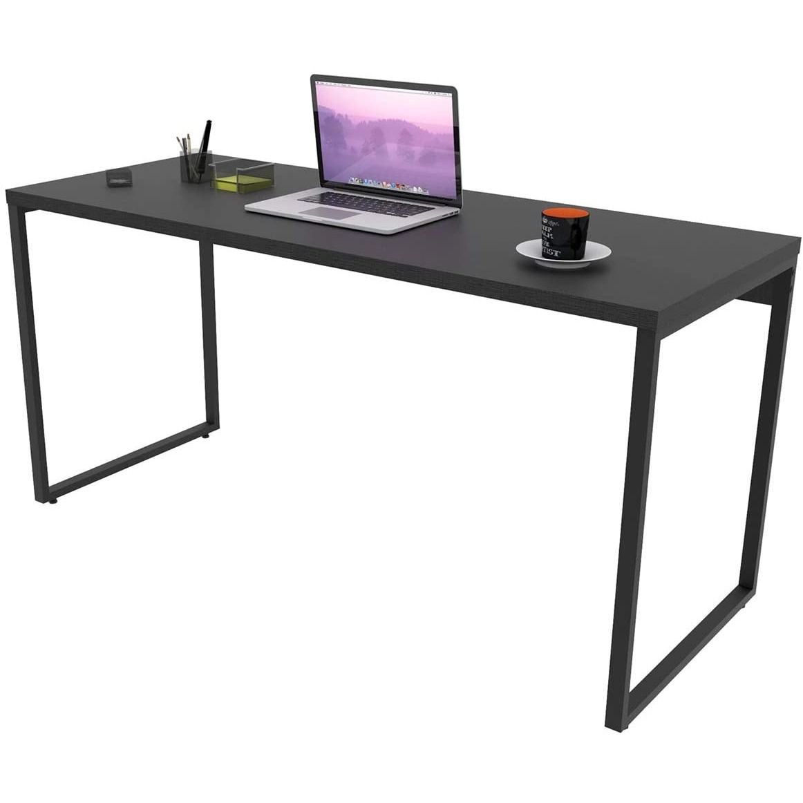 Escrivaninha Trevalla Kuadra Me150 E10 Industrial 150cm Preto Onix escrivaninha-trevalla-kuadra-me150-e10-industrial-150cm-preto-onix