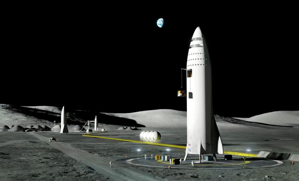 Um dos conceitos anteriormente exibidos do então BFR (Imagem: SpaceX)