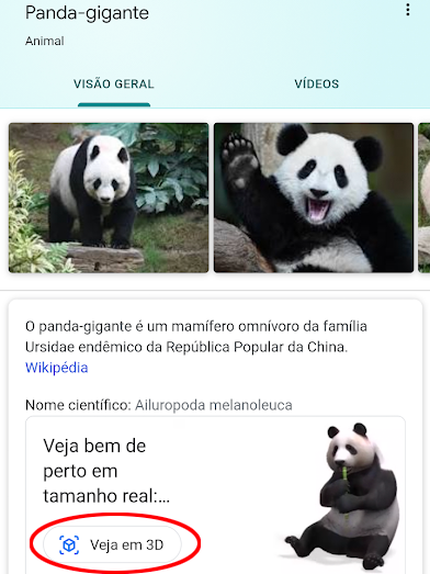 Recurso do Google que permite ver animais em 3D vira a febre da  quarentena