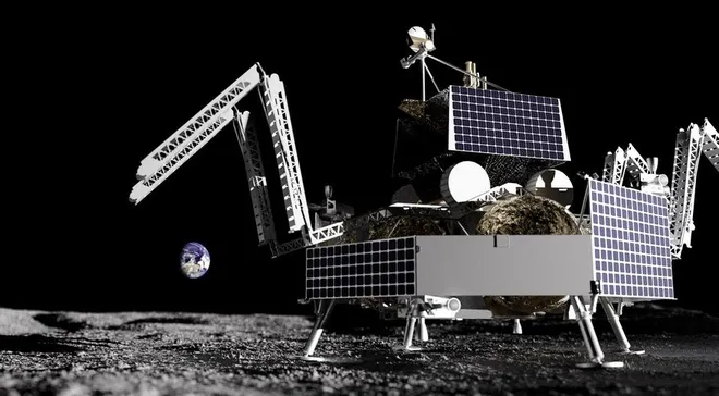 O rover lunar VIPER irá "farejar" água no polo sul da Lua (Imagem: Reprodução/Astrobotic)