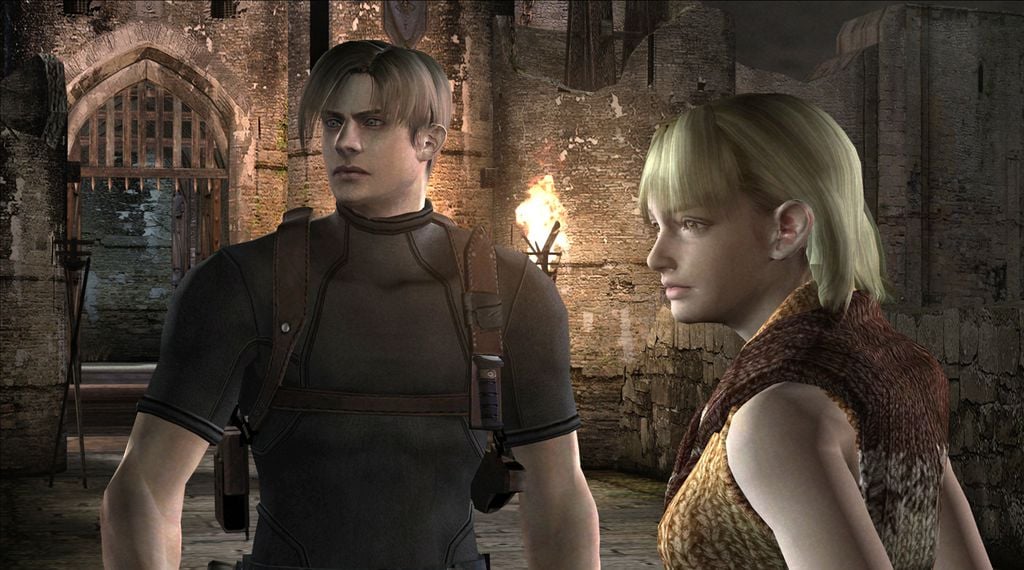 Leon e Ashley em Resident Evil 4