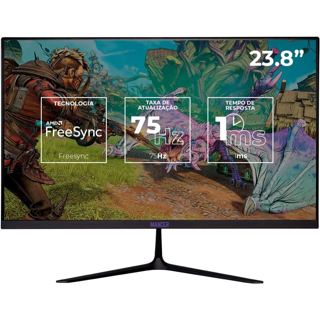 Monitor Gamer Mancer Horizon Z24, 24 Pol. Va, Full HD, 1ms, 75Hz